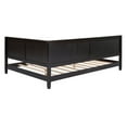 thumbnail image 6 of Full Size Daybed, Solid Wood Sofa Bed with Two-Side Rails, Day Bed Frame for Bedroom Living Room, No Box Spring Needed, Espresso, 6 of 10