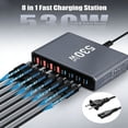 thumbnail image 3 of BALoFI Bloque Charger USB C de 530W, Estación de Carga USB C GaN IV de 8 Puertos, Adaptador Charger Rápido para Laptop de 100W, Esenciales de Viaje para MacBook Pro/Air, Dell, iPad, Samsung Galaxy, 3 of 7