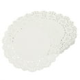 thumbnail image 1 of 140 Napperons en Papier, Napperons Ronds en Dentelle de 9,45 Pouces Napperons en Papier Jetables Blancs, 1 of 7