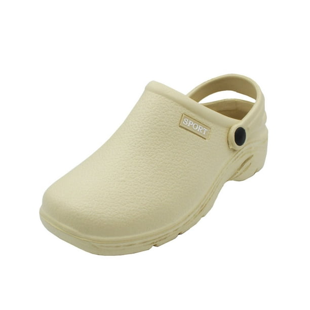 Sport Men S Solid Slingback Beige Garden Clogs 9 Walmart Com Sport Men S Solid Slingback Beige Garden Clogs 9 Walmart Com
