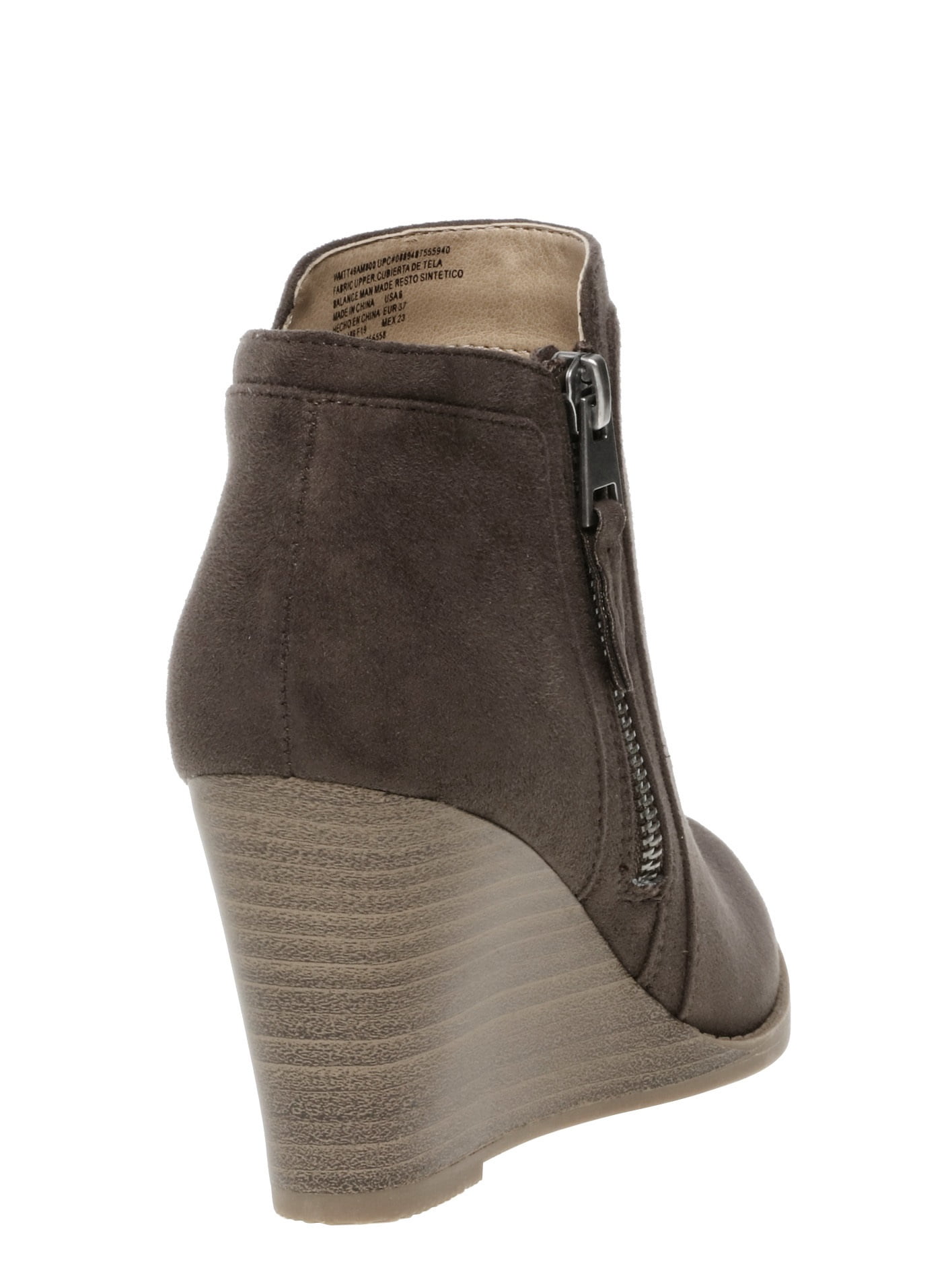 time and tru women's wedge boot