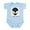 Sky Blue, variant on CafePress - Vintage Alien (I Believe) Infant Bodysuit - Baby Light Bodysuit, Size Newborn - 24 Months