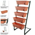 thumbnail image 2 of Pure Garden 5 Tier Vertical Planter Raised Garden Beds, Terracotta, 2 of 10