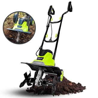 Greenworks 8 Amp 10-inch Corded Electric Cultivator/Tiller, 27072