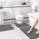thumbnail image 3 of Juego de 3 alfombrillas de baño de espuma antideslizantes, suaves, absorbentes y de secado rápido para mayor seguridad y comodidad. Lavables a máquina. Gris oscuro. Aestivo | Gris oscuro |, 3 of 7