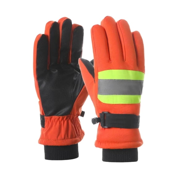Winter Work Gloves Thermal Reflective Padded Waterproof Design for Outdoor Construction and Camping