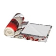 thumbnail image 3 of PHELIKA Snow Red Cardinal Winter Birds 09 All Season Soft Throw Blanket Lightweight Flannel Fleece Blankets 50"x40", 3 of 8