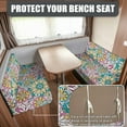 thumbnail image 2 of XYZCANDO Beautiful Flower RV Dinette Cushion Covers Mandala Style Washable RV Decor Comfortable Couch Cover 2 Cushion Sofa Stretchable Furniture Covers for Sofa and Loveseat Camper Accessories White, 2 of 6