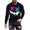 Black, variant on SnZhen Mens Shirts Fashionable Men's Printed Top With Long Sleeved Round Neck And Smiling Face Printed Top/shirt