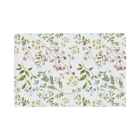 

Placemats Set of 4 Aerial Flora Heat Resistant Non - Slip Place mats Waterproof table mat for Kitchen Dining-6片装
