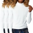 thumbnail image 5 of Aoiroe Women's Long Sleeve Shirts 3 Packs Crew Neck Stretchy Fitted TopsWomens Long Sleeve Stretch Crewneck T-Shirt Slim Fit Casual Basic Tops,Womens Sweaters Crewneck Long Sleeve Shirts, 5 of 9