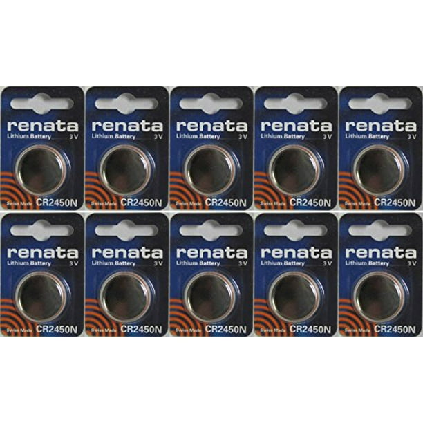 10 Renata CR2450 2450 ECR2450 Lithium Batteries - Walmart.com - Walmart.com