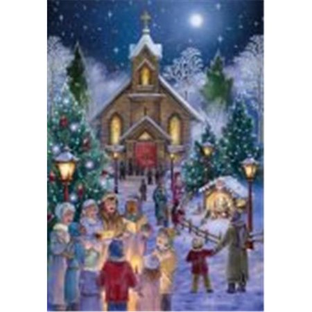 Interactive Christmas Calendar Vermont Christmas 189891 Midnight Mass Medium Advent Calendar - 8.25 x 11.75 in. ()