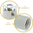 thumbnail image 4 of 2 portalámparas de cerámica E14 con rosca, conector de porcelana de repuesto para bombilla LED., 4 of 7