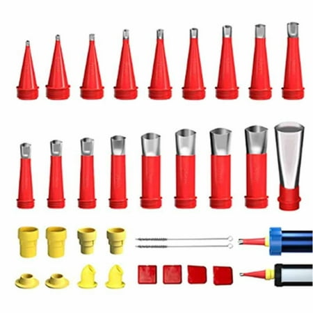 

Clearance Sale Litaoh 18 Nozzles + 8 Bases + 4 Scrapers + 2 Brushes Drill Bits & Accessories Stainless Steel Caulk Nozzle Applicator