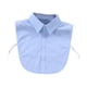 thumbnail image 3 of Camisas portátiles cómodas y desmontables con cuello falso para mujer de color azul S, 3 of 8