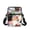 Cats Floral Pattern, variant on CHAQLIN Horse Mandala Print Portable Crossbody Bags, Polyester Satchel Crossbody Bag Double Deck Over Shoulder Wallet for Travel Shop