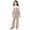 Khaki, variant on CPNG Girl's Summer Formal Wear 2 Piece Outfits Teen Girls Puff Sleeve Belted Blouse Top and Bell Bottom Pants Set(Khaki,8 Years)