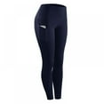 thumbnail image 1 of Pantalon Legging Haute Élasticité Femme Uni Extensible Compression Tenue de Sport Décontractée Yoga Jogging Leggings Pantalons avec Poche, 1 of 2