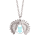 thumbnail image 1 of Ilustración luz azul traje de baño Collar de girasol collar collar collar colgante, 1 of 3