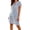 #059-Blue, variant on TaTaai Women's Striped Lapel Collar Short Sleeve Midi Dress Loose Casual Stretch Linen Blend Dress for Commute Office Daily Wear Gift