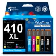 thumbnail image 1 of Valuetoner Remanufactured Ink Cartridge Replacement for Epson 410XL Ink Cartridges 5 Pack 410 T410XL for Expression XP-7100 XP-530 XP-630 XP640 XP-830 XP63, 1 of 7