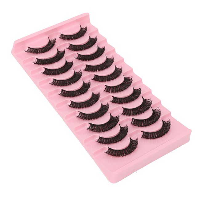 Pestañas postizas, 10 pares de pestañas postizas DD Pestañas postizas Fiabilidad excepcional