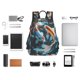 thumbnail image 4 of Balery Cute Koi Fish Serenity Mochila ligera para hombre y mujer: duradera e impermeable, ideal para la escuela, el trabajo, viajes y uso diario., 4 of 7