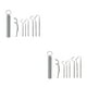 thumbnail image 3 of Monstrate Palillo de de acero inoxidable 304 para viajes al aire libre, palillo de limpieza de dientes, barbacoa desmontable, tenedor de fruta para Type1 NO1 Monstrate CBP259795, 3 of 6