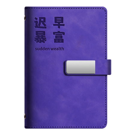 Leather Budget Planner Money Organiser Notebook with 90 Pages Budget Sheet 6 Rings Leather Binder Covers for Men Women
