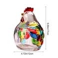 thumbnail image 4 of Kieccall Glass Candy Jars Farmhouse Colorful Rooster Glass Canisters For Home Kitchen Countertop Food Storage, 4 of 8