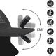 thumbnail image 4 of 8X Clip de Manos Ultra Brillante en Luz de Sombrero - Recargable 150 Lúmenes Ligero Destacar Luz de la Tapa Impermeable Flash Luz de Cabeza, 4 of 5