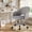 Dove Grey, variant on MOJAY Modern Mid-Back Tufted Velvet Office Chair, Swivel Height-Adjustable Home Desk Chair,Cute Velvet Soft Seat Vanity Chair with Rivet and Arm Support (Sherpa-Pink)