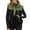 Black, variant on Sleeveless Fleece Sherpa Patchwork Vest Coat Women Winter Casual  Half Zipper Jacket Coat