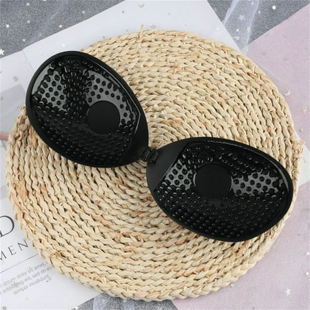 HCURIBAD Clearance! Silicone Bra  Non-marking Stick-on Silicone Bra Women s Gathering Underwear Bra  Strapless Bra  Backless Bra  Backless Bra Black XL