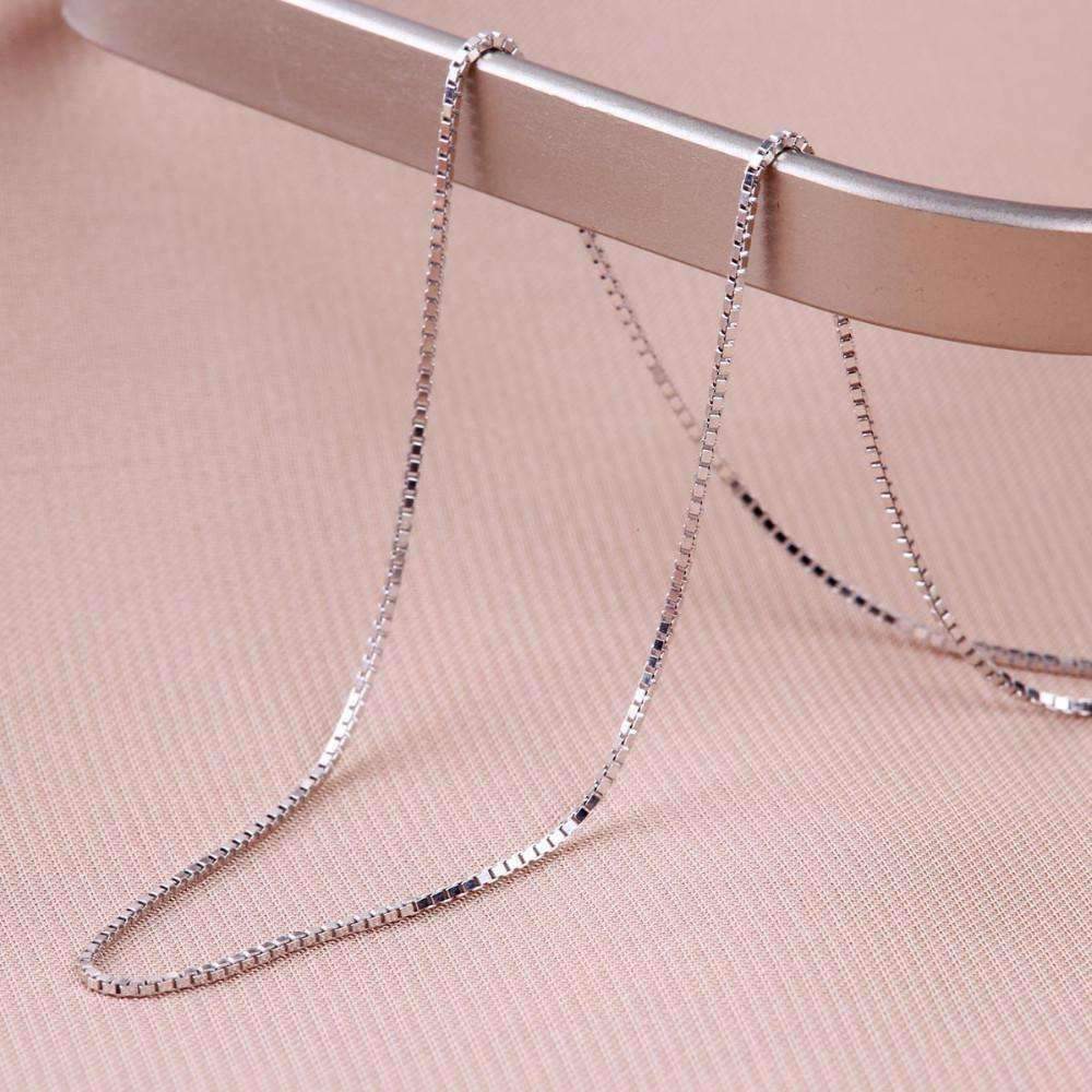 Amy & Annette Italian Sterling Silver Box Chain 24" photo 3