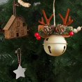 thumbnail image 4 of Christmas Bells Antler Bow Pinecone Bells Mixed Pendant Christmas Tree Window Car Hanging Hanging Decoration, 4 of 6