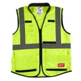thumbnail image 1 of Milwaukee 48-73-5083 Class 2 High Visibility Yellow Performance Safety Vest - 2XL/3XL, 1 of 9