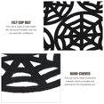 thumbnail image 4 of 12pcs Halloween Cup Mat Hollow Designed Placemat Felt Dinner Table Decor, 4 of 9