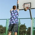 thumbnail image 5 of Sikiie flower Skull star Basketball Jersey Reversible Men's Mesh Athletic Sports Shirts Training Practice S-4XL, 5 of 6