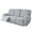Smoke Grey, variant on ENIYUU 8-Piece Velvet Sofa Slipcover Set - Luxurious Machine Washable Stretchy Recliner Chair Covers with Side Pocket for 3-Cushion Reclining Couch - Ultimate Furniture Protection and C