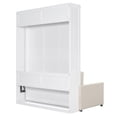 thumbnail image 5 of Miekor Furniture Queen Size Murphy Bed Wall Bed with Cushion, White B3A586, 5 of 8