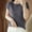 Gray, variant on Itsame Summer Womens Casual T-Shirt for Women Plain Short Sleeved Shirt Tops Fashionable Round Neck Knitted T Shirt Gray Size XL