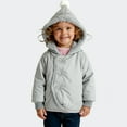 thumbnail image 2 of Posijego Girls Christmas Jackets Fleece Lined Long Sleeve Hooded Little Girl Fuzzy Warm Winter Outerwear, 2 of 5