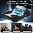 thumbnail image 6 of ANTSHARE For iPhone 16 Pro, with Built-in Privacy Screen Protector [Compatible with MagSafe], Anti-Peeping Magnetic Adsorption Full Body Double Protective Case For iPhone 16 6.1’’ Black, 6 of 6