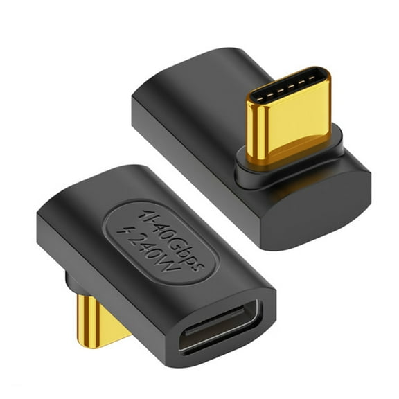 CY USB4 Type C Male to Female Extension 240W Power 40Gbps Data 8K Video Adapter Up Down Angled for NS Phone Laptop