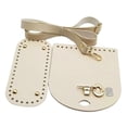 thumbnail image 3 of pitrice Crochet Bag Bottom Base Crochet Bag Set Making for Handbag Tote Shoulder Bag Beige 18x8cm, 3 of 6