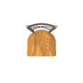 thumbnail image 3 of 820 Catalina Stainless Steel 30" Swivel Bar Stool with Medium Oak Seat, 3 of 4