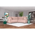 thumbnail image 1 of Sala Esquinera Makora De Velvet Palo De Rosa Modelo Elton, 1 of 8