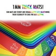 thumbnail image 3 of Cutting Board Mats Flexible Plastic Colored Mats with Food Icons, Fotouzy BPA-Free, Non-Porous, Anti-skid back and Dishwasher Safe, Set of 7 Rainbow - 7 Pieces, 3 of 3